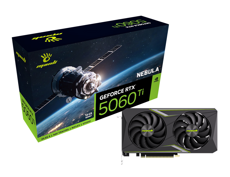 Manli Nebula GeForce RTX 5060  - Triple Fan Gaming Graphics Card 16Gb review and price